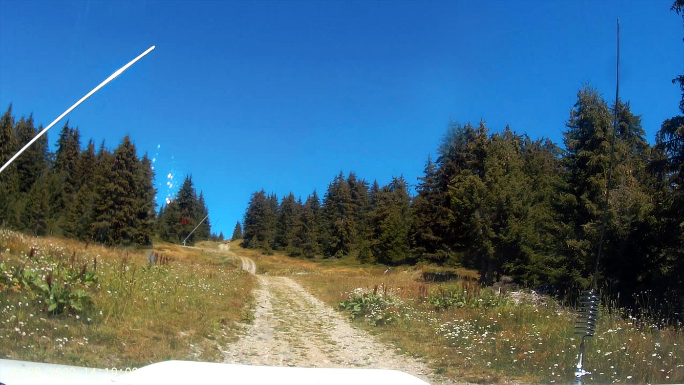 Anfahrt zum Mount de Bisanne über die Rodelbahn