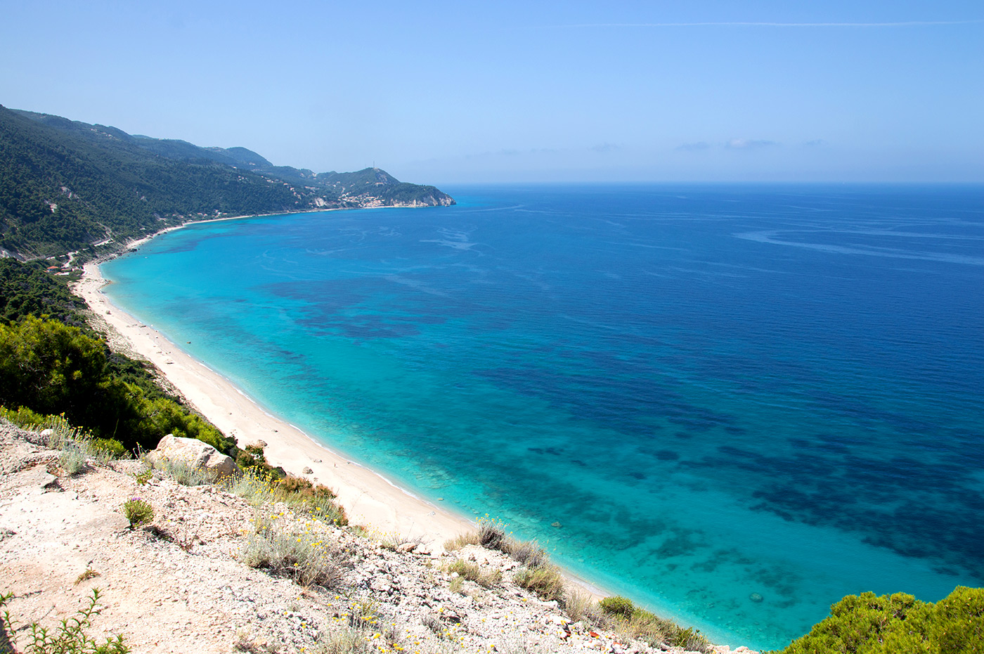 Anfahrt zur Insel Levkos