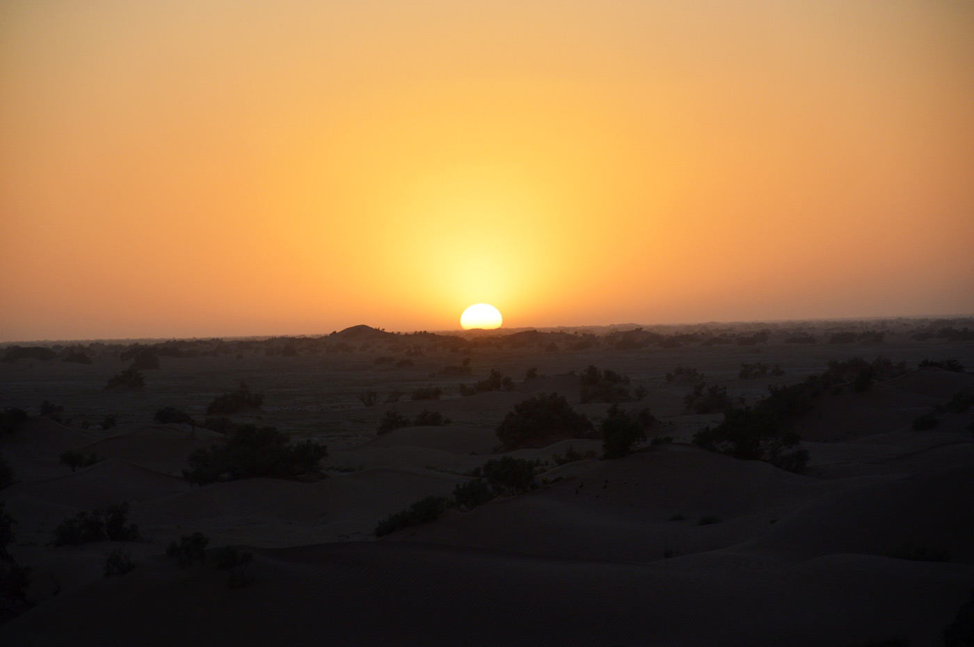 Sonnenuntergang in der Wüste