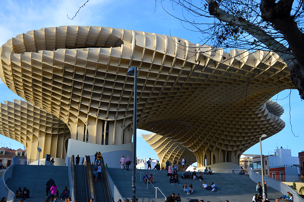 Setas de Sevilla, eine riesige Holzkonstruktion mit Markthalle und Aussichtsterrasse