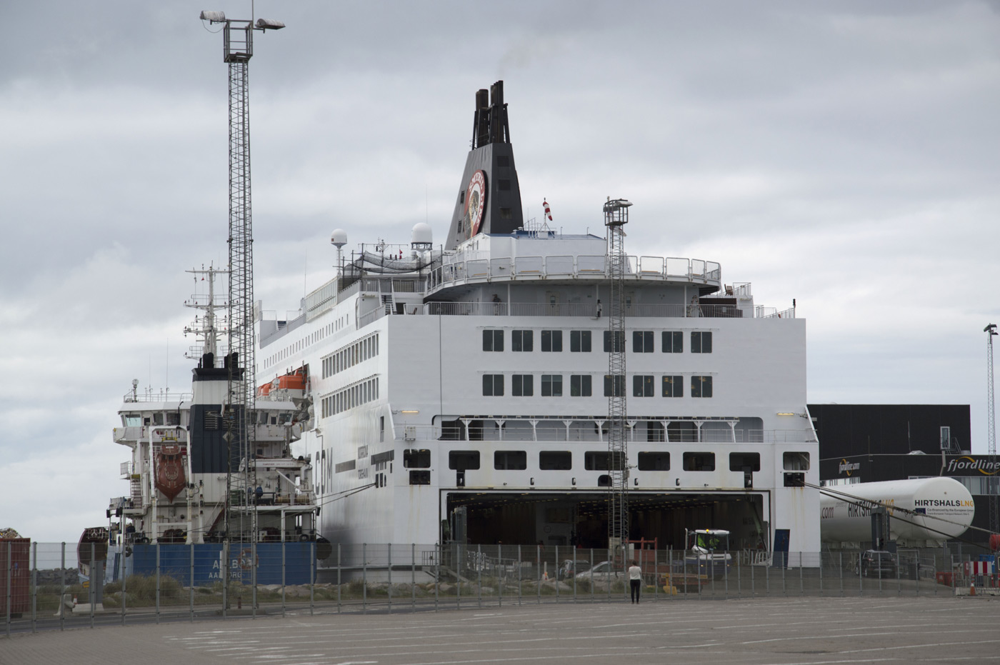MS Norröna im Hafen von Hirthals